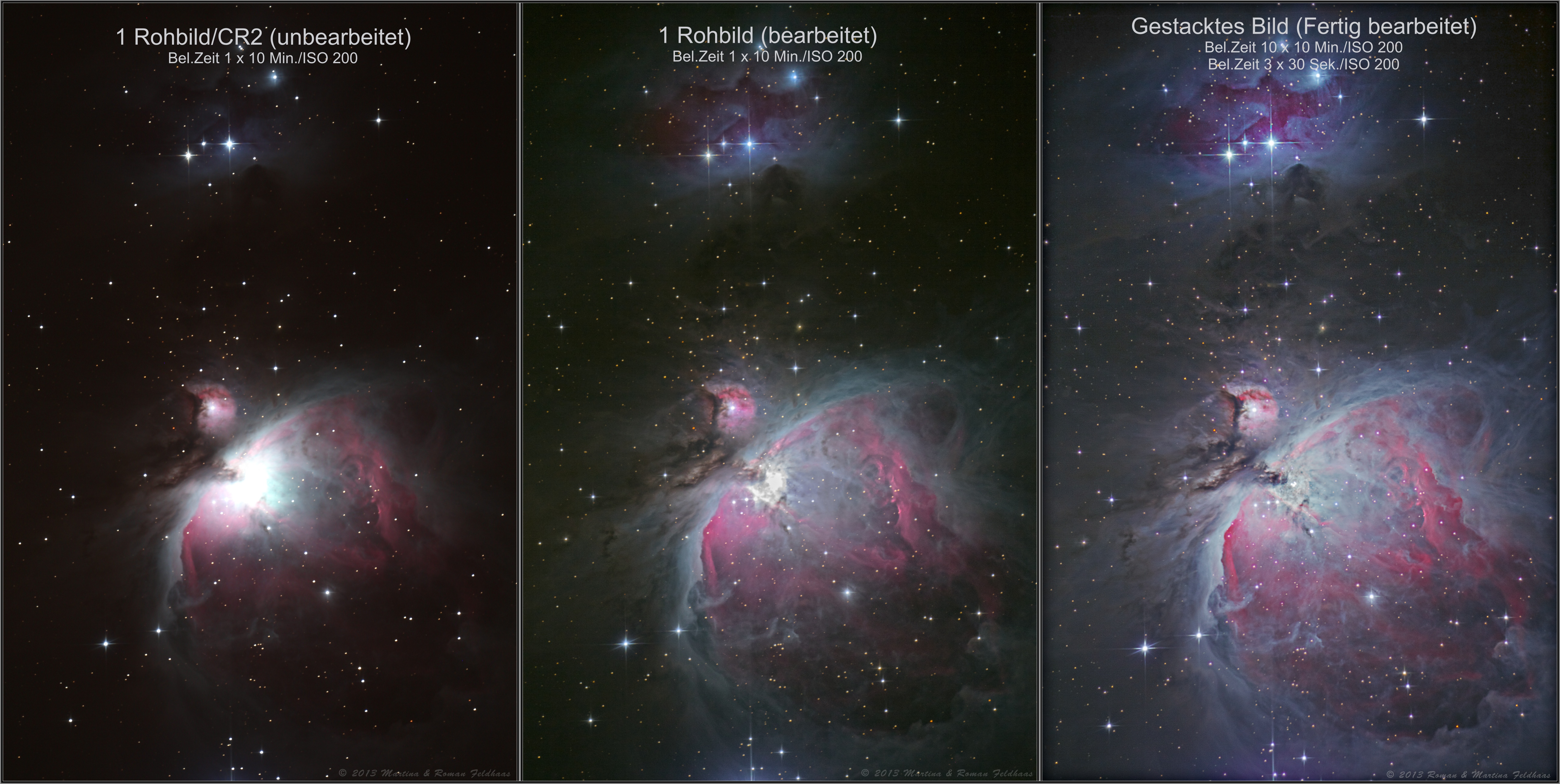 Messier 42 & 43 inkl. Running Man Spektrum der Wissenschaft